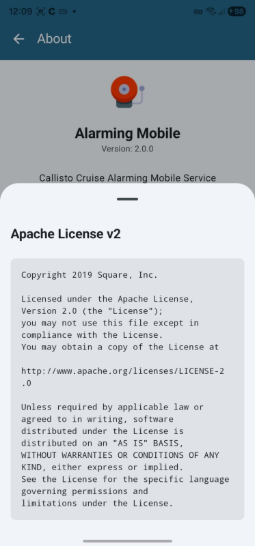 License details bottom sheet